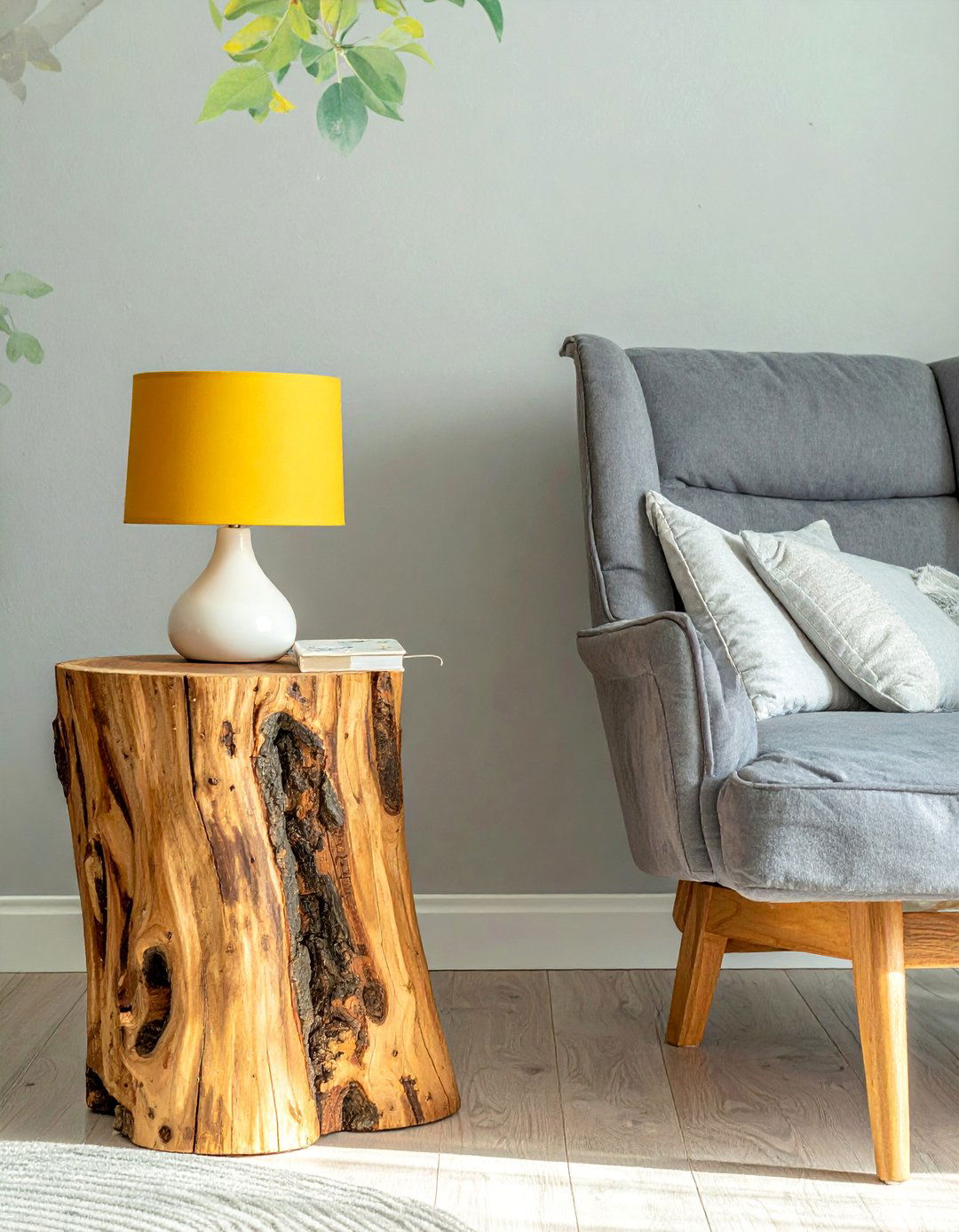 Tree Stump Side Table Woodland Nursery - 25 Woodland Nursery Ideas for a Cozy Baby Room