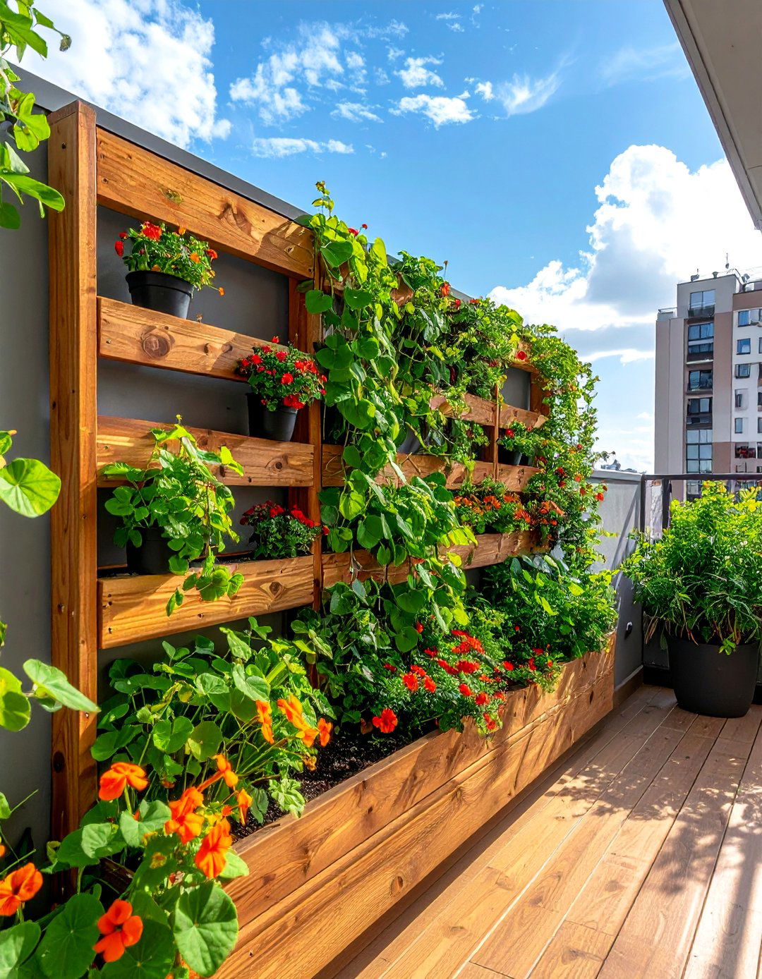 Trellis Balcony Herb Garden for Climbing Varieties - 20 Balcony Herb Garden Ideas for Fresh Flavors at Home