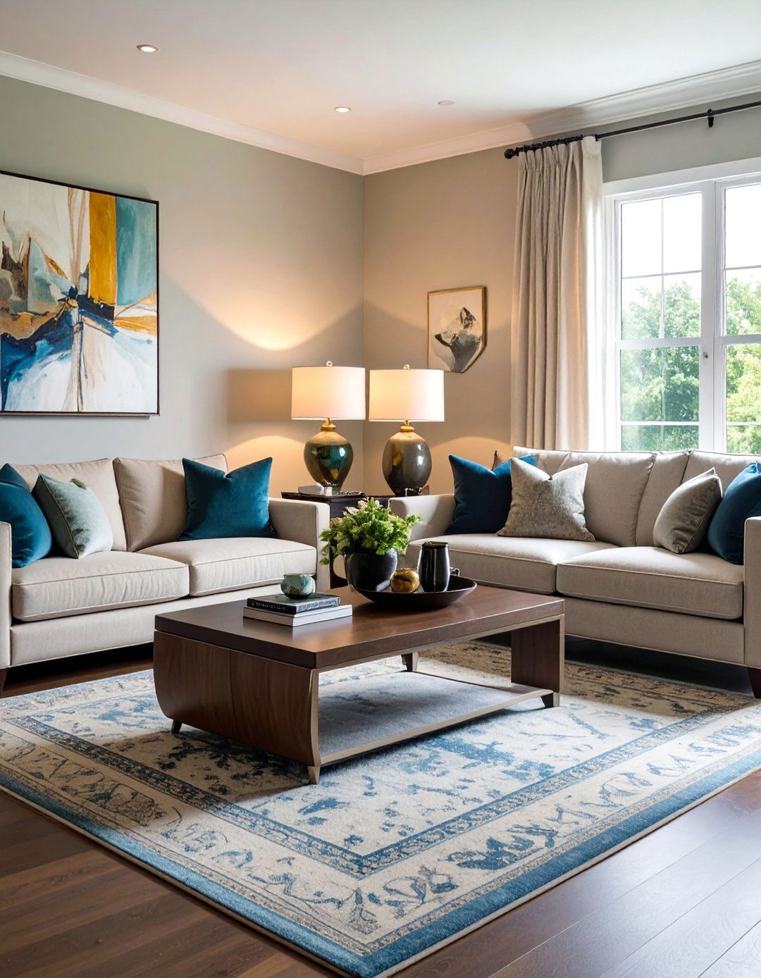 Two Sofa Facing Arrangement - 25 Functional Living Room Layout Ideas