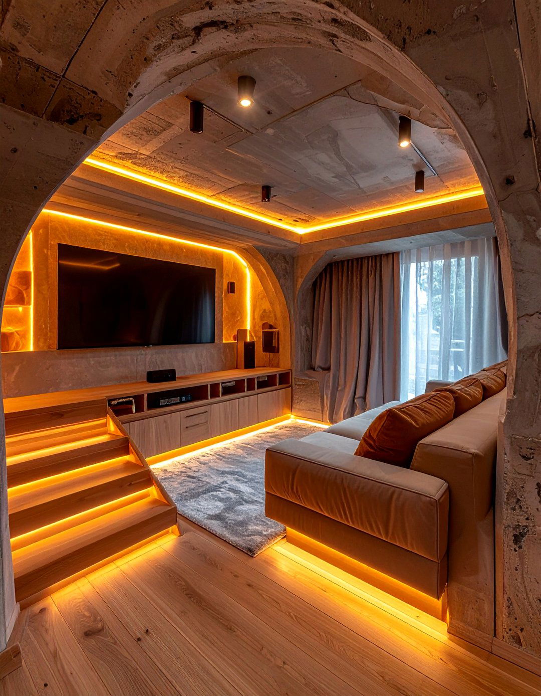 Under Stair Theater Nook - 40 Small Home Theater Ideas for Movie Nights