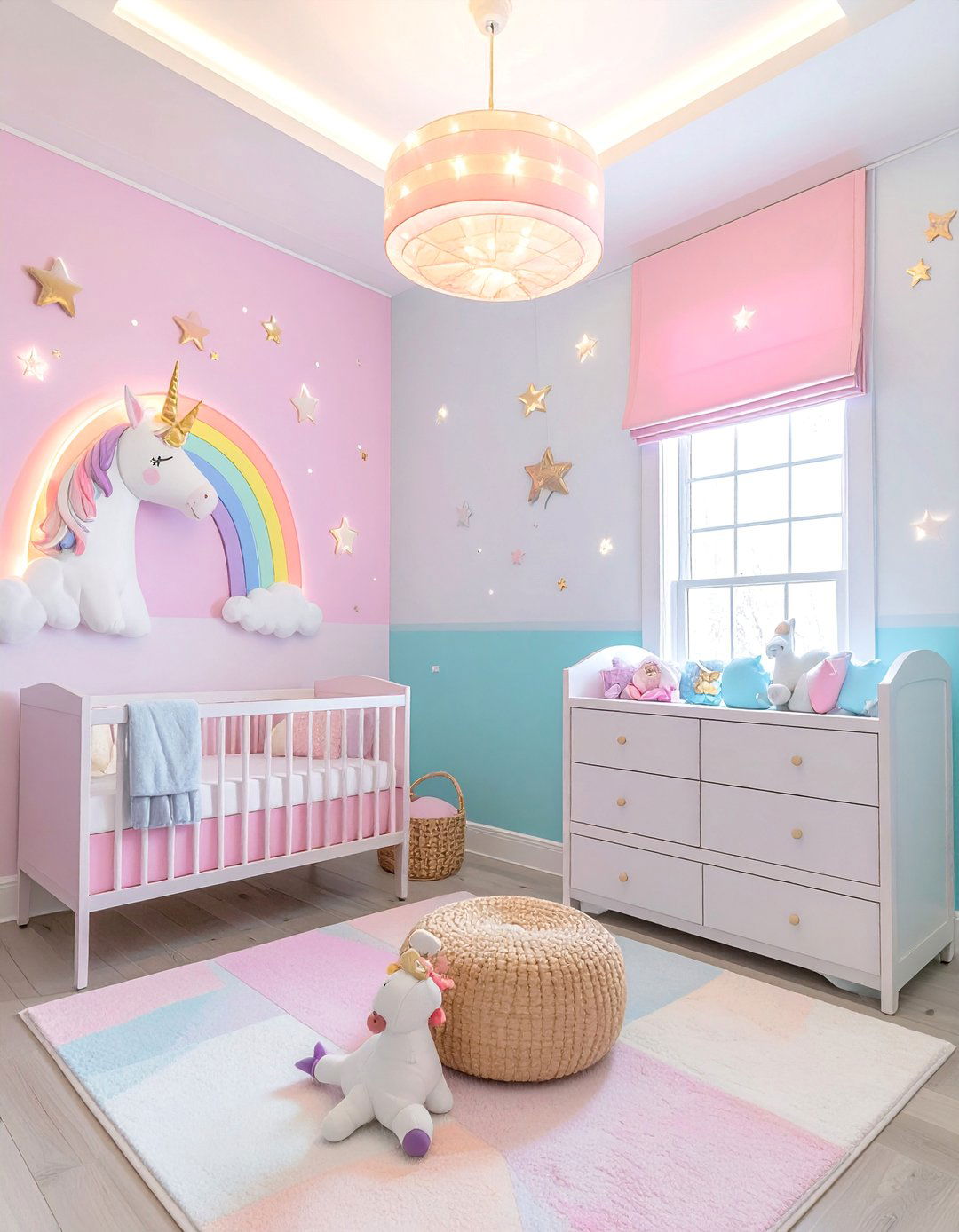 Unicorn Fantasy Land - 25 Adorable Twin Nursery Ideas for Your Babies