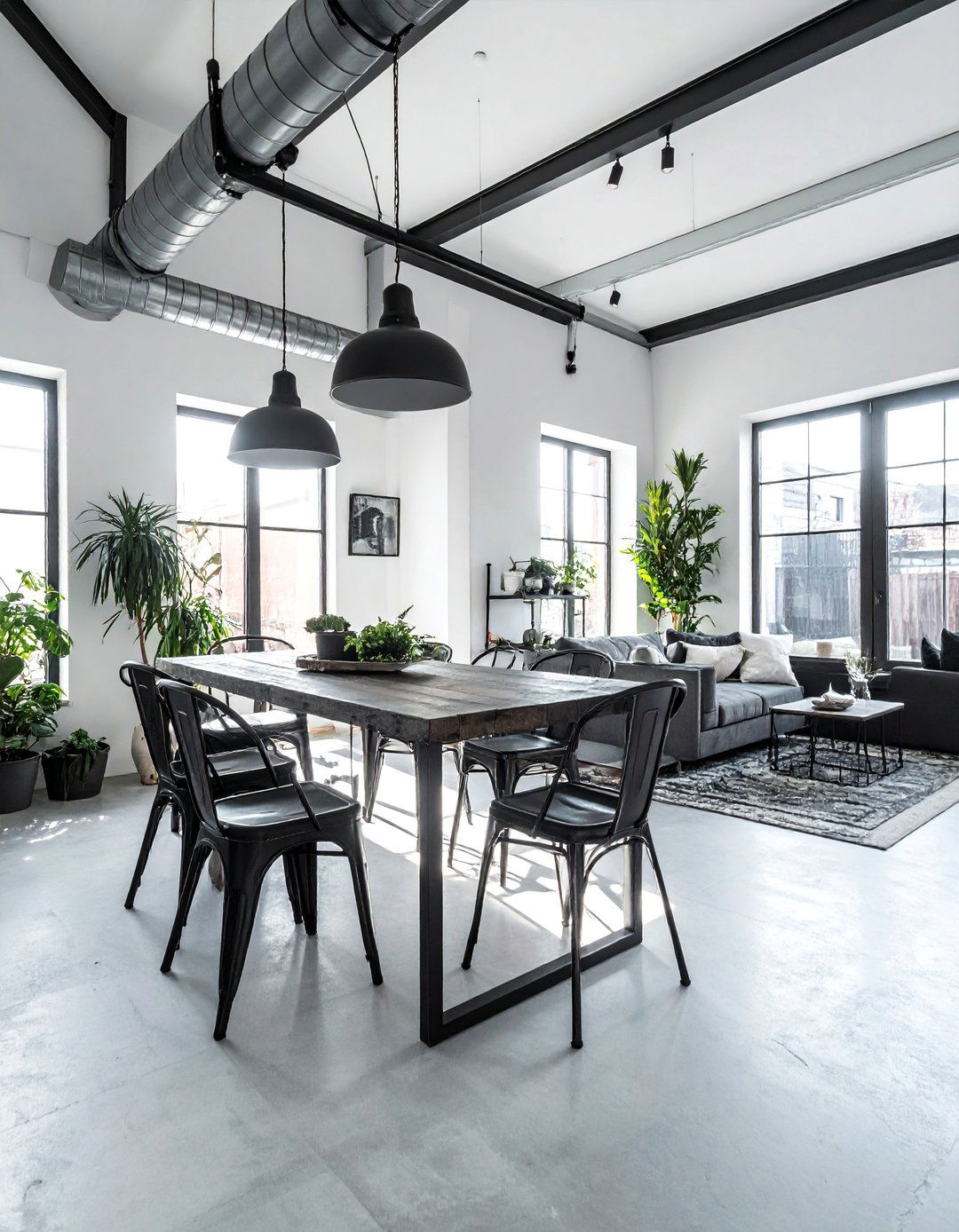 Urban Loft Dining Area - 25 Sunroom Dining Room Ideas for a Bright Space