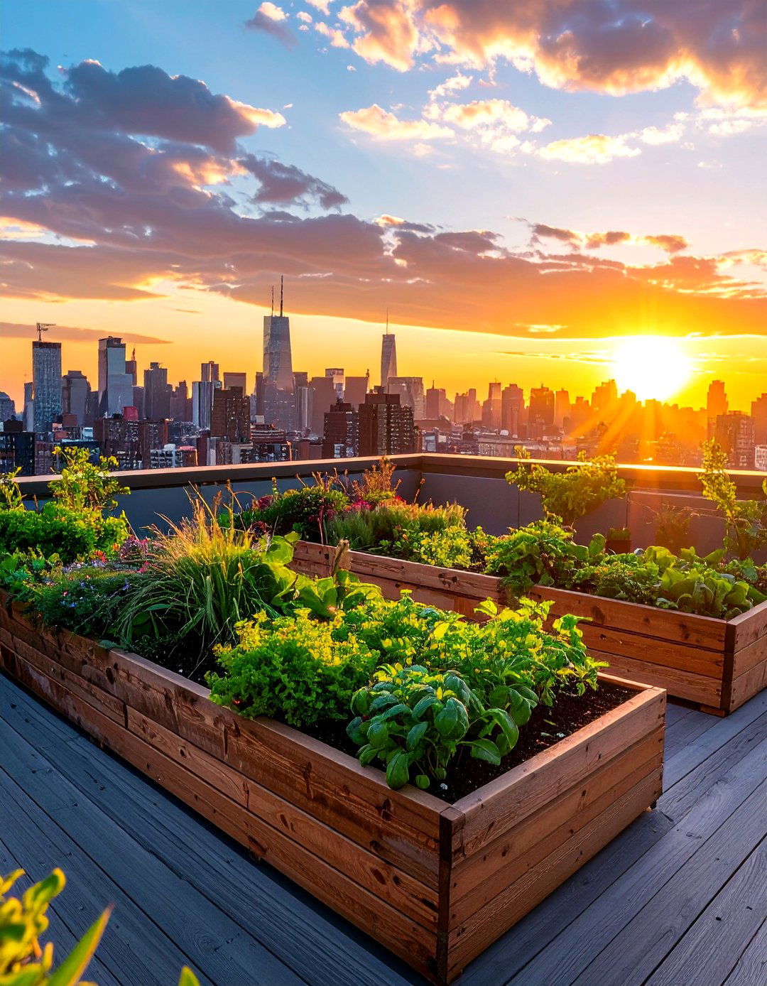 Urban Rooftop Garden Oasis - 25 Aesthetic Garden Ideas for a Beautiful Outdoor Space
