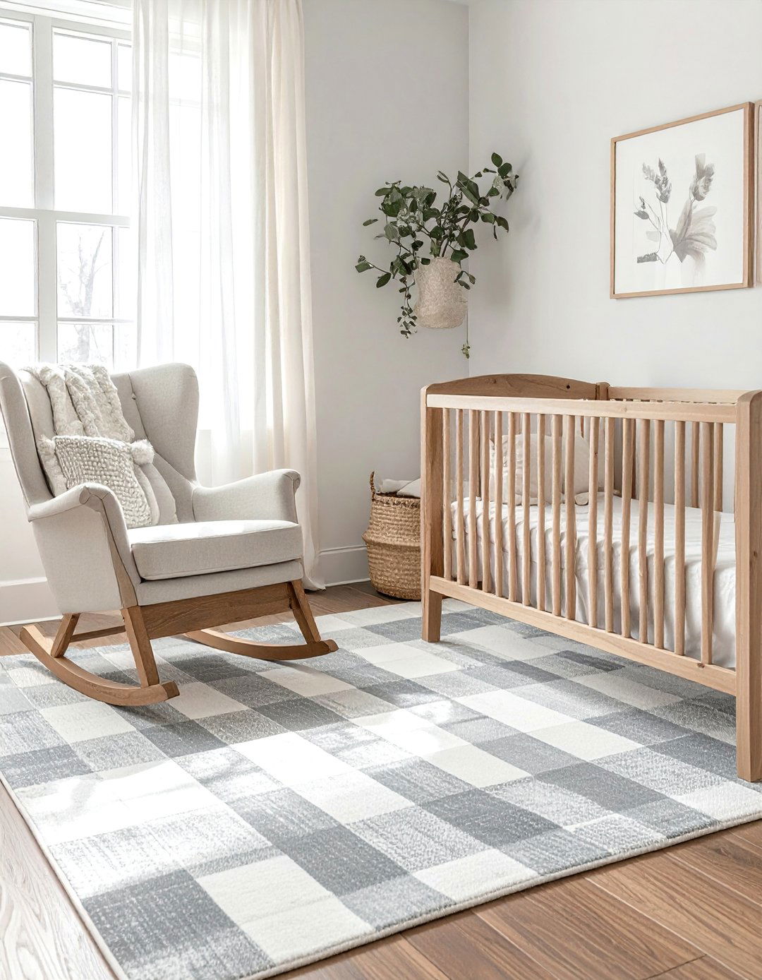 Using Buffalo Check Farmhouse Nursery Patterns - 15 Farmhouse Nursery Ideas for a Cozy and Charming Space