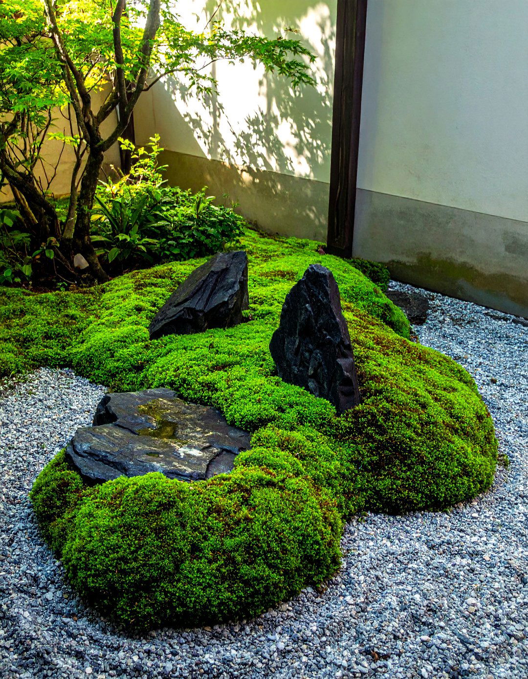 Using Moss as a Living Groundcover - 20 Small Zen Garden Ideas for a Peaceful Outdoor Retreat