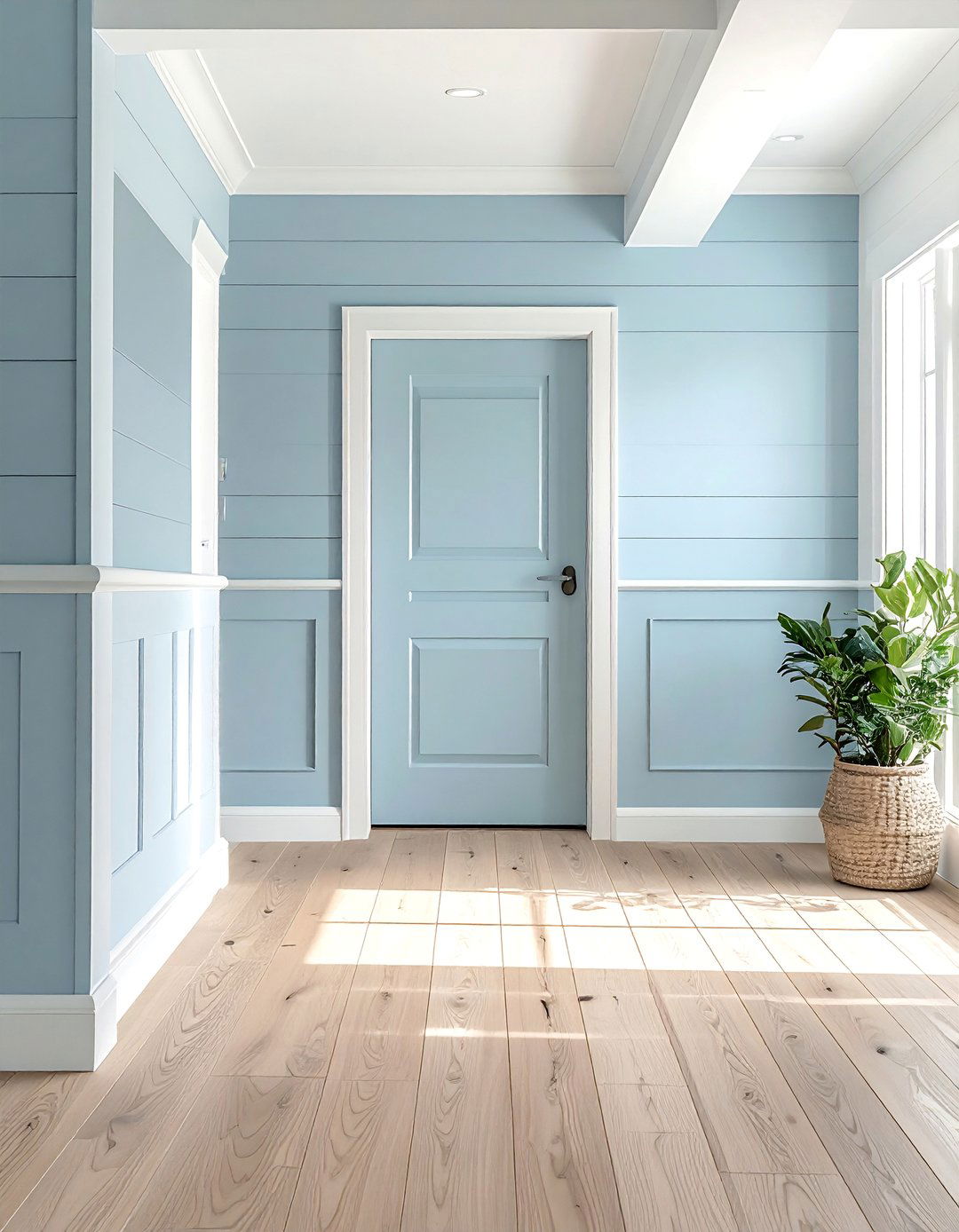 V Groove Plank Wainscoting - 25 Wainscoting Entryway Ideas to Elevate Your Home