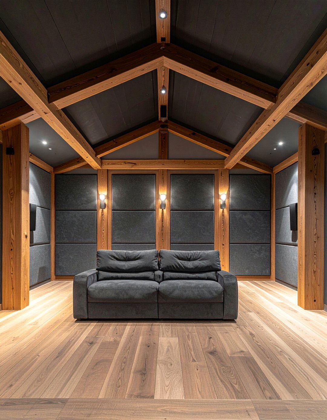 Vaulted Ceiling with Acoustic Panels - 40 Vaulted Ceiling Ideas for a Spacious Look