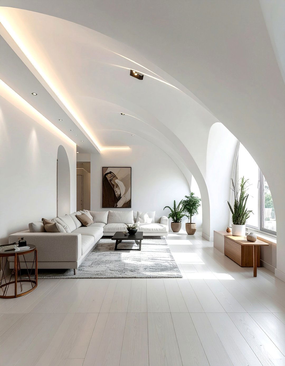 Vaulted Ceiling with Recessed Lighting - 40 Vaulted Ceiling Ideas for a Spacious Look