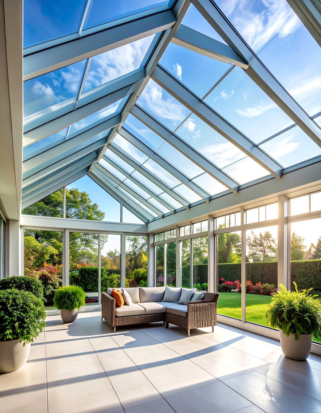 Vaulted Glass Sunroom Ceilings - 20 Sunroom Ceiling Ideas to Elevate Your Indoor-Outdoor Space