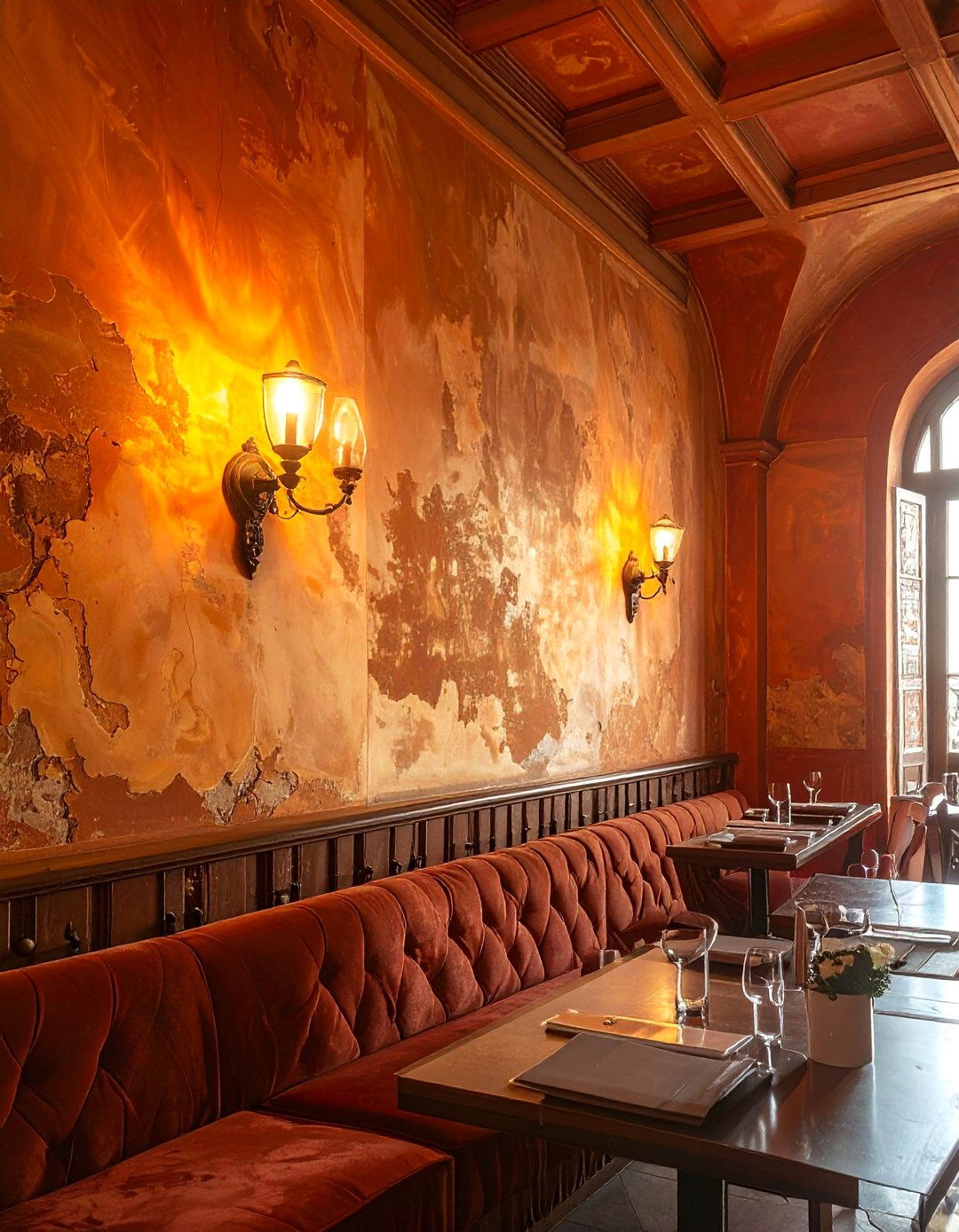 Venetian Plaster Wall Finishes - 20 Italian Restaurant Decor Ideas for an Authentic Ambiance