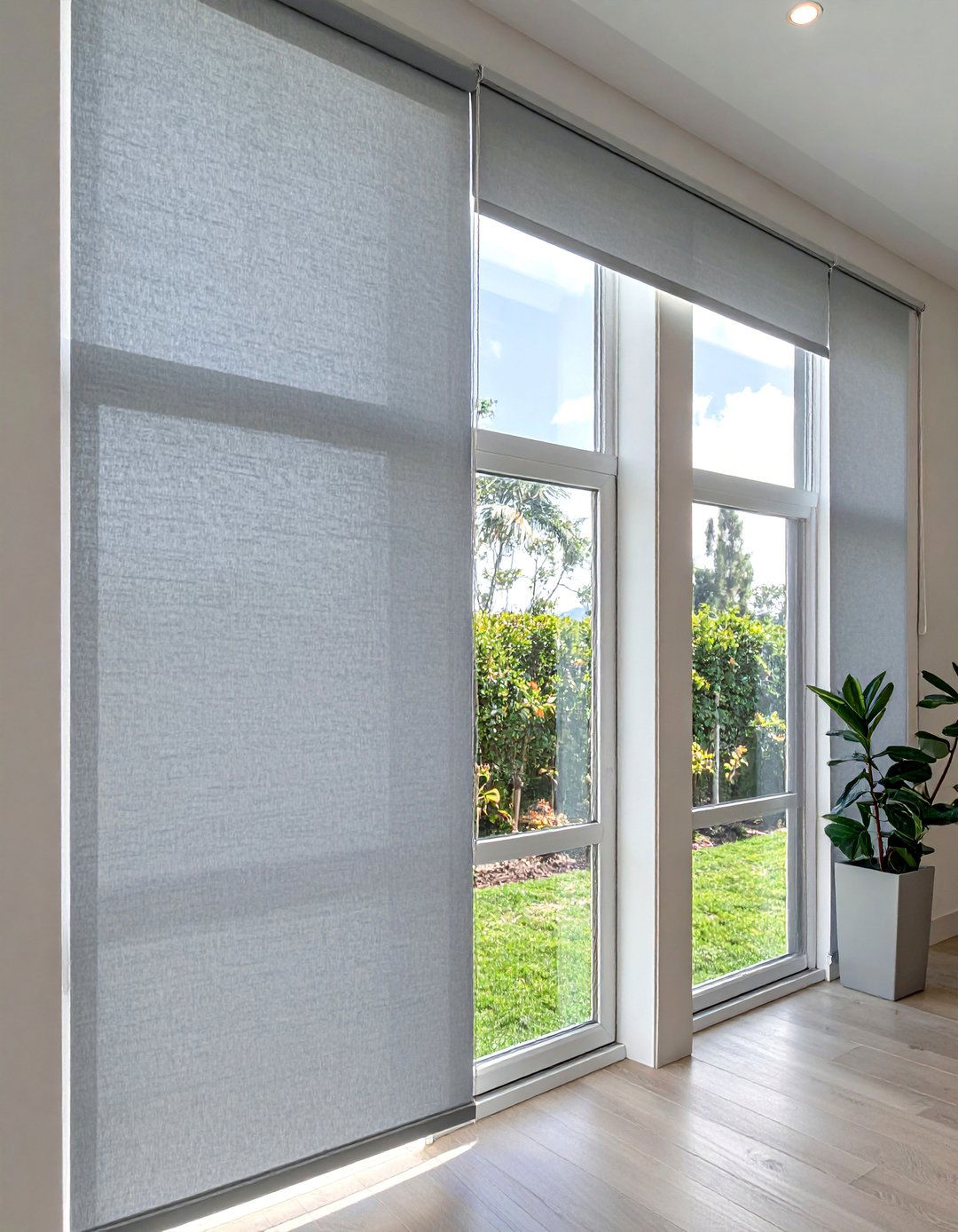 Vertical Blinds - 20 Window Treatments for French Doors to Add Style