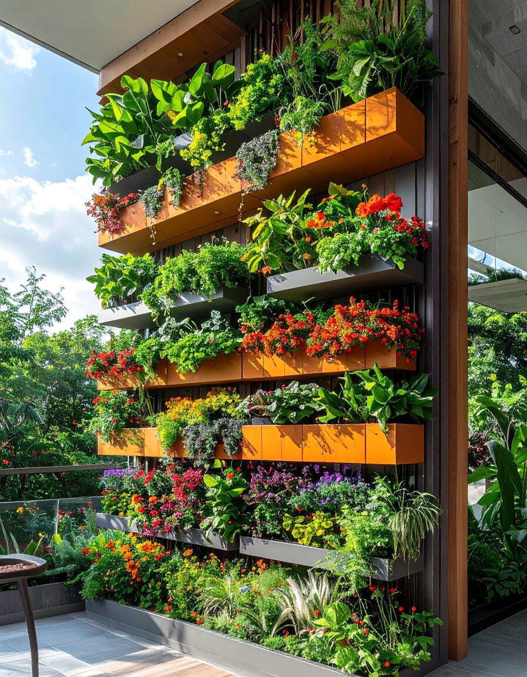 Vertical Garden Living Wall - 25 Aesthetic Garden Ideas for a Beautiful Outdoor Space