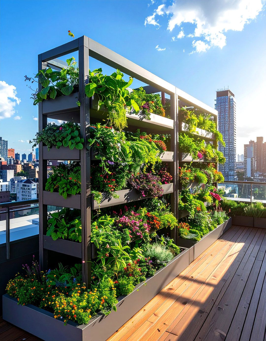 Vertical Garden Rooftop Deck Oasis - 40 Rooftop Deck Ideas for Stunning Urban Outdoor Spaces