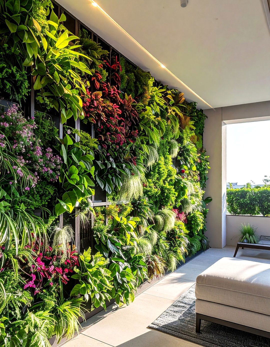 Vertical Gardens as Living Shade Walls - 40 Shade Ideas for Comfortable Outdoor Living Spaces