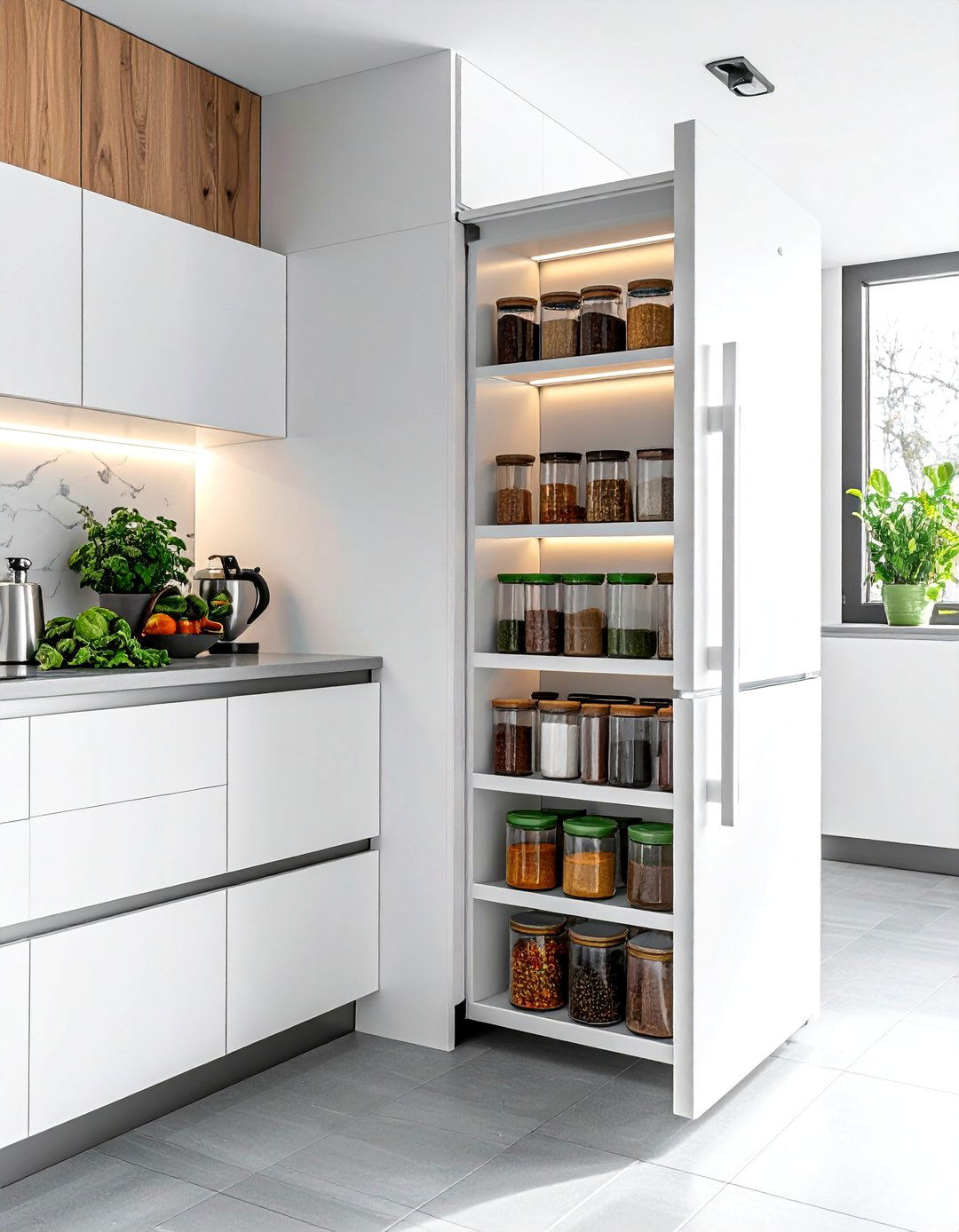 Vertical Sliding Spice Rack - 40 Creative Spice Rack Ideas for Organized Kitchens