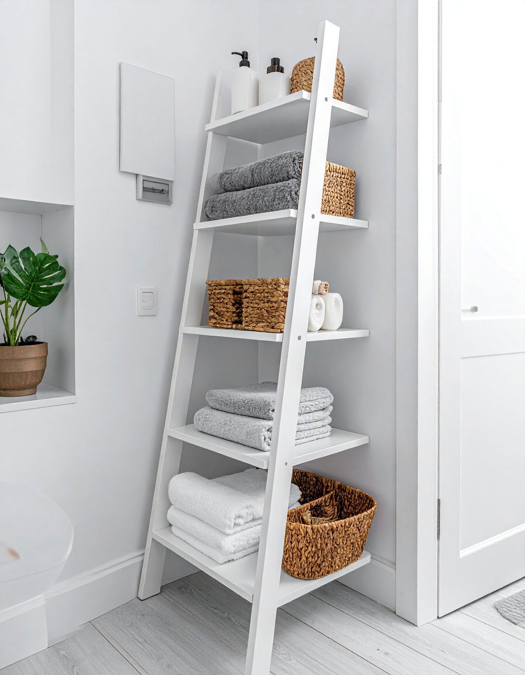 Vertical Storage Solutions for a Small Ensuite Design - 25 Small Ensuite Design Ideas for Stylish Spaces