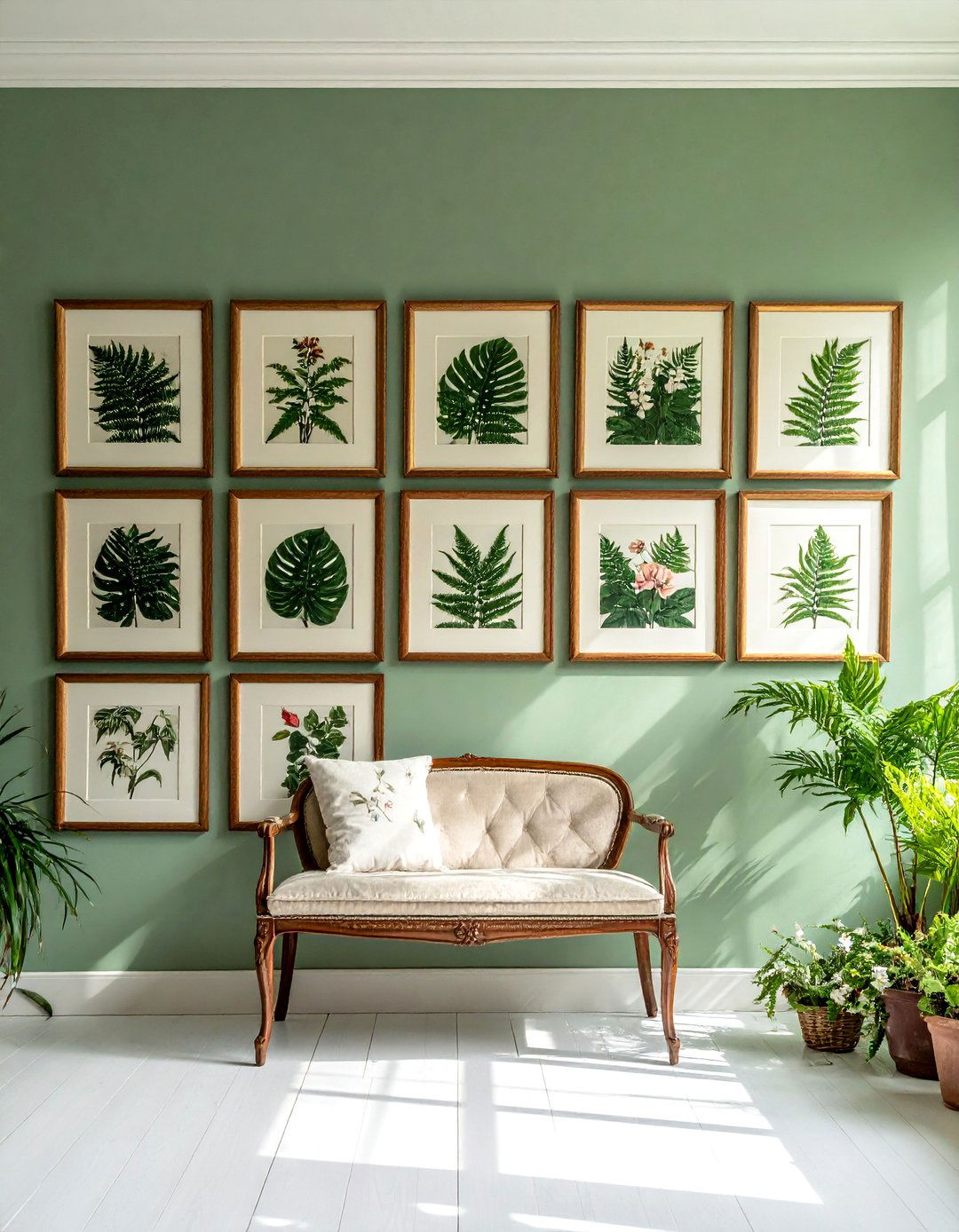 Victorian Interior with Lush Botanical Prints - 25 Victorian House Interior Ideas for Timeless Elegance