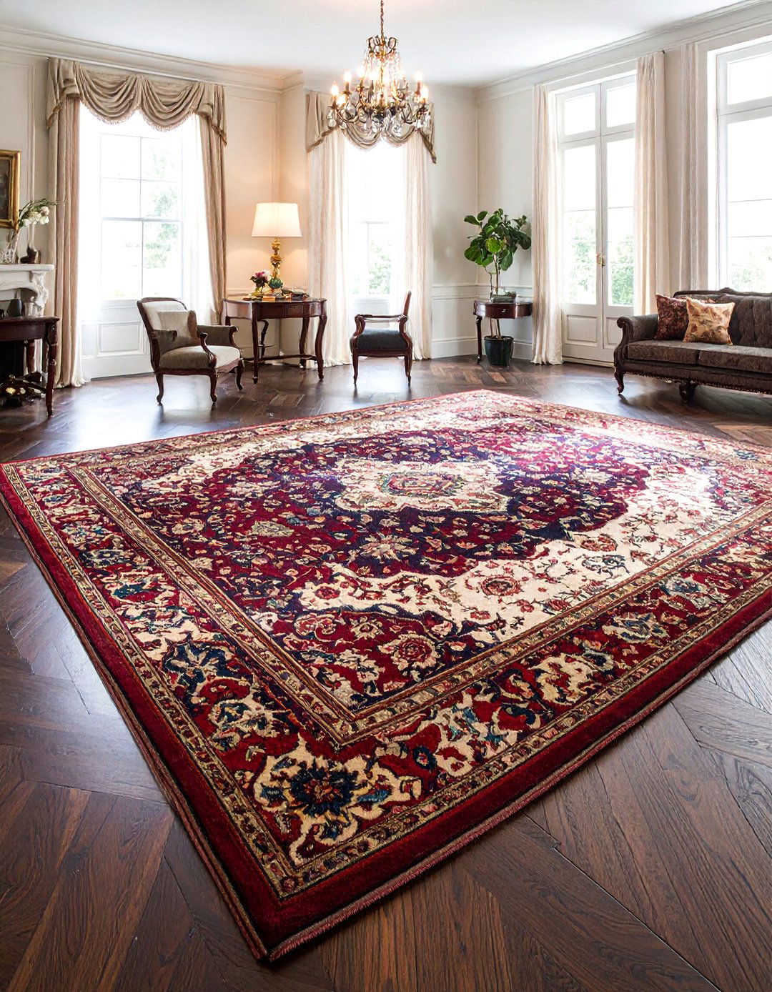 Victorian Interior with Oriental Rugs - 25 Victorian House Interior Ideas for Timeless Elegance