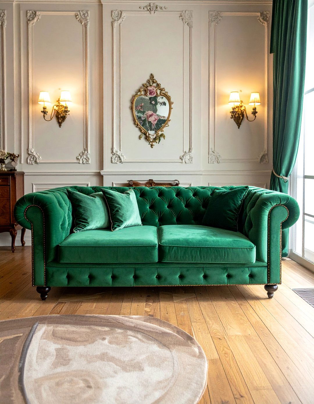 Victorian Interior with Rich Velvet Upholstery - 25 Victorian House Interior Ideas for Timeless Elegance