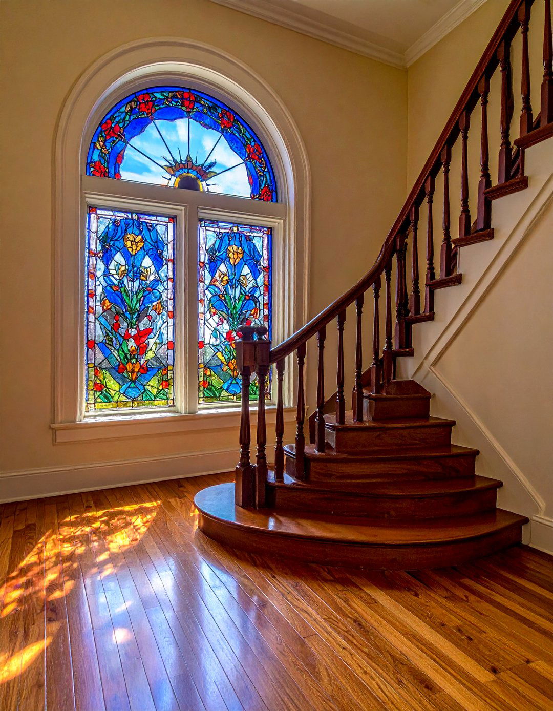 Victorian Interior with Stained Glass Windows - 25 Victorian House Interior Ideas for Timeless Elegance