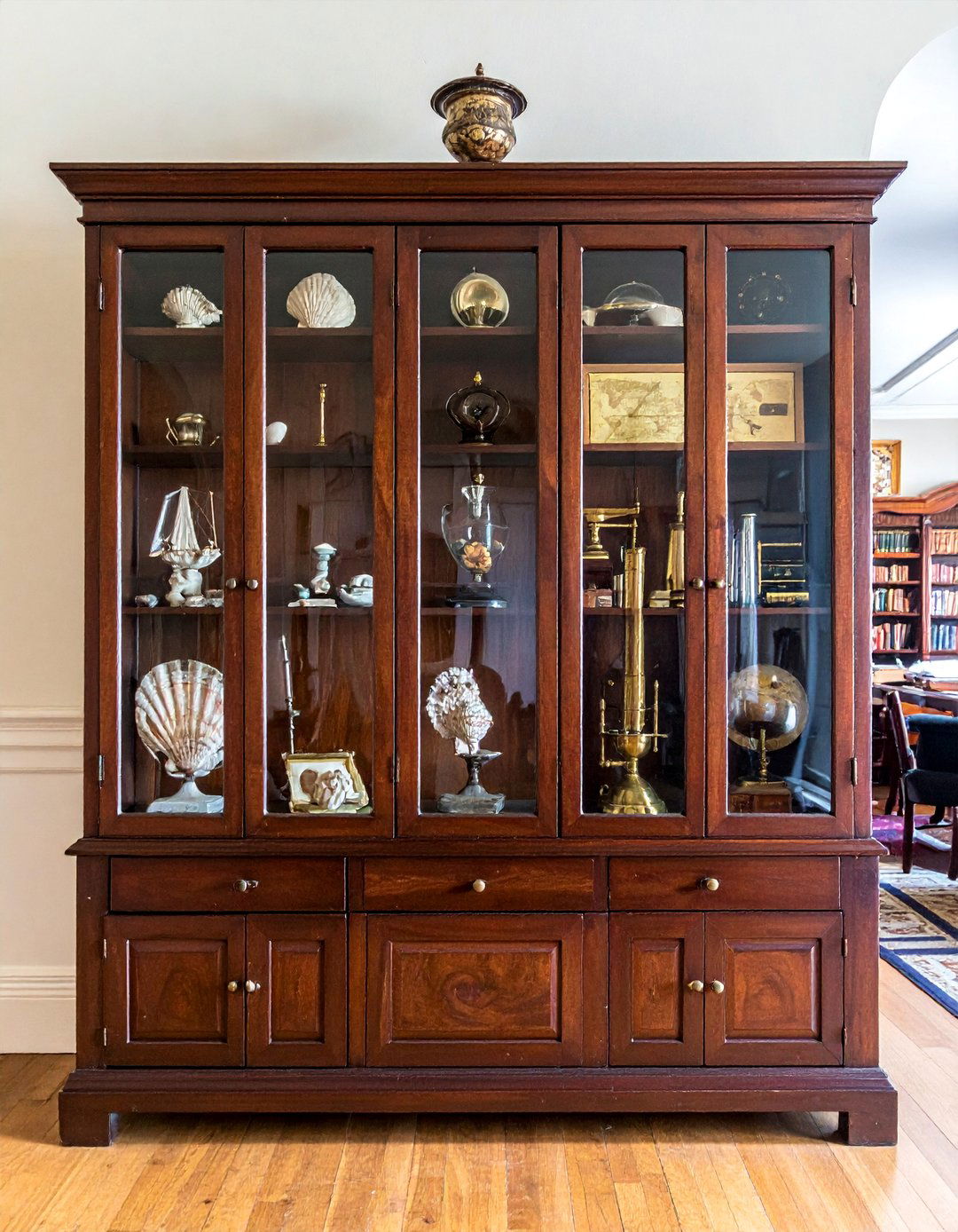 Victorian Interior with a Cabinet of Curiosities - 25 Victorian House Interior Ideas for Timeless Elegance