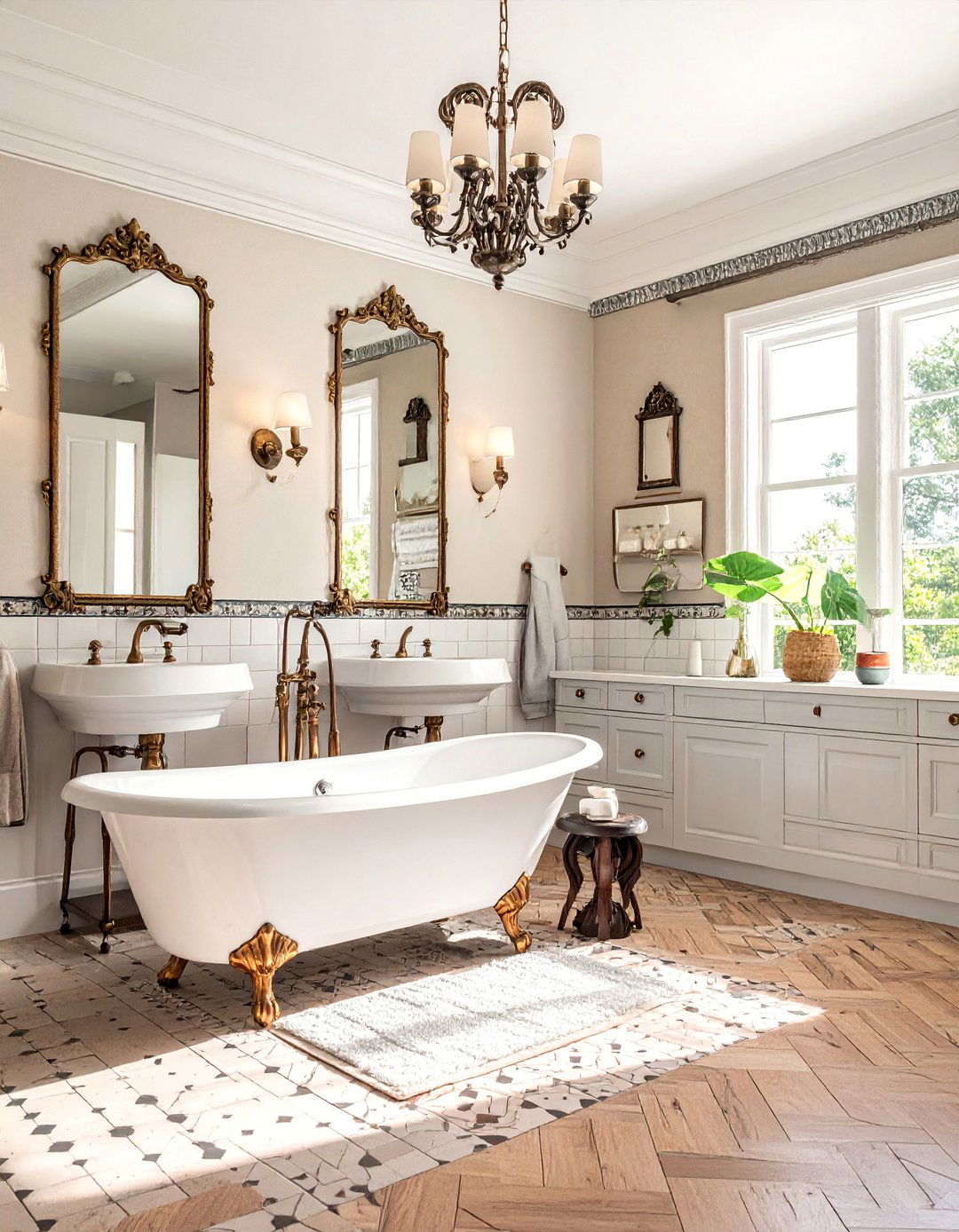 Vintage Charm with Modern Functionality - 15 His and Her Bathroom Ideas for a Shared Space