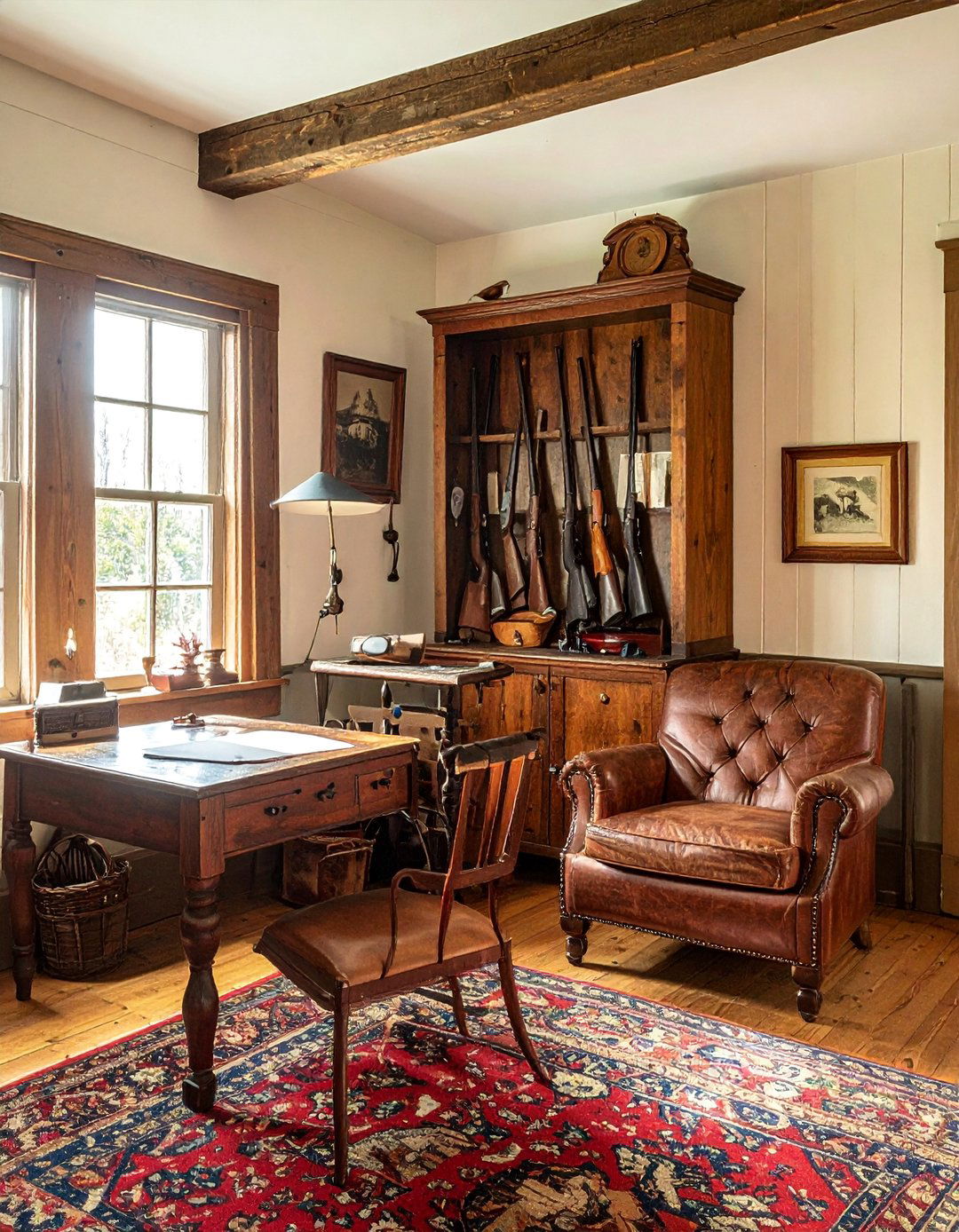 Vintage Hunting Heritage Room - 25 Hunting Room Ideas for the Ultimate Sportsman's Retreat