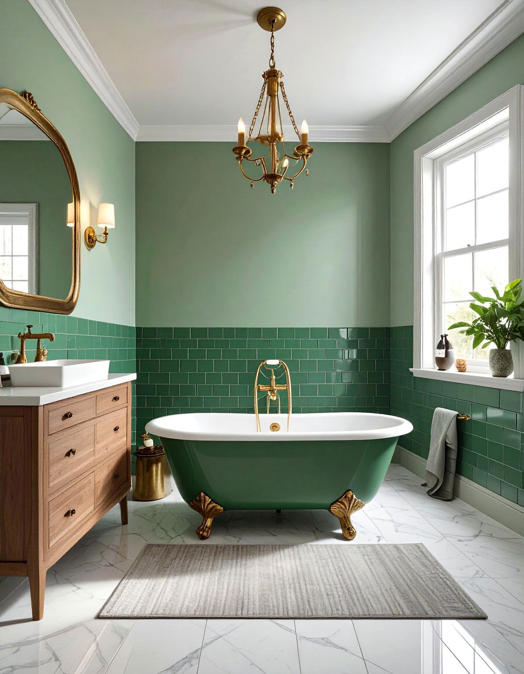 Vintage Inspired Modern Luxury - 40 Elegant Primary Bathroom Ideas for a Luxurious Space