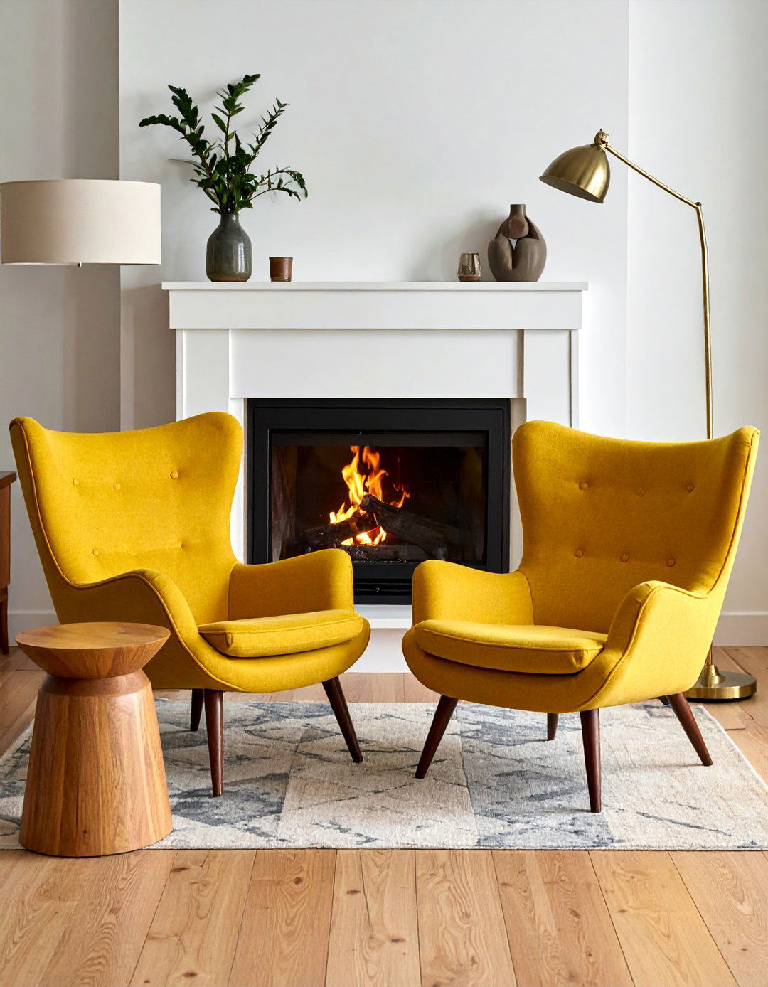 Vintage Mid Century Modern Chairs - 20 Cozy Chairs in Front of Fireplace Ideas for Your Home