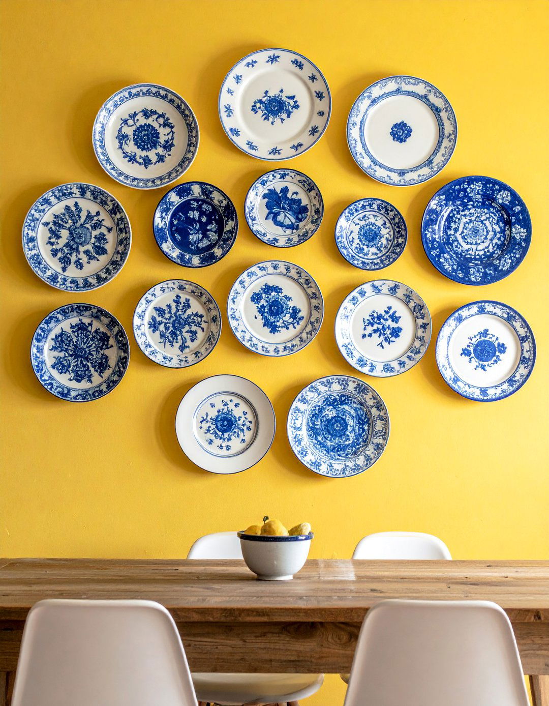 Vintage Plates Dining Room Gallery Wall - 20 Dining Room Gallery Wall Ideas for Stylish Decor