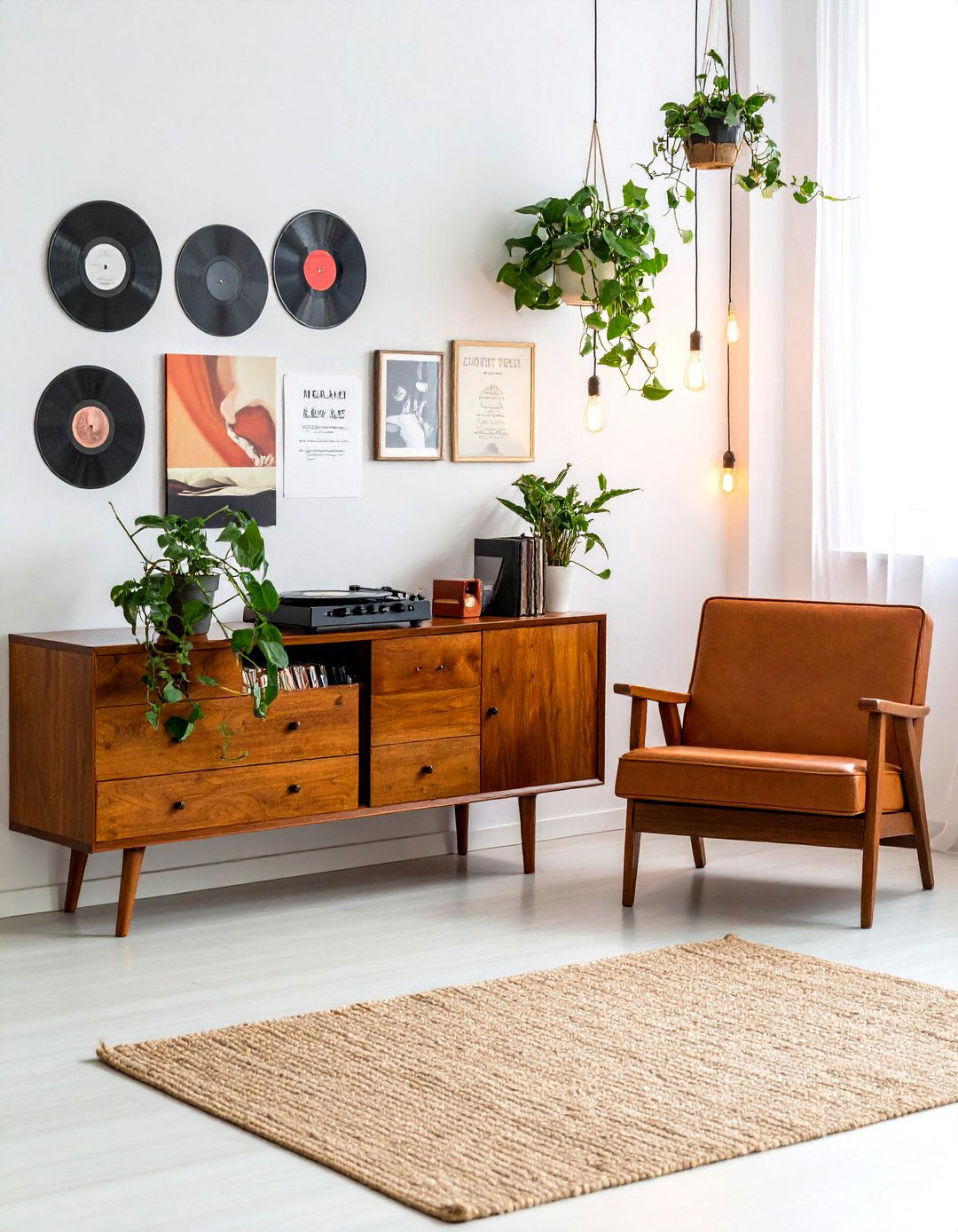 Vintage Record Player Corner Design - 15 Indie Room Ideas for a Unique and Eclectic Style