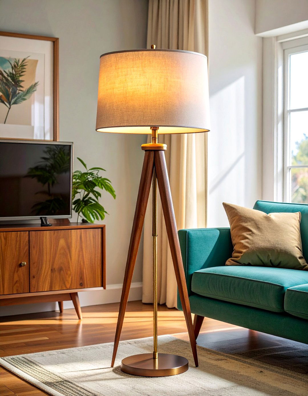 Vintage Revival Floor Designs - 25 Living Room Floor Lamp Ideas for Stylish Spaces