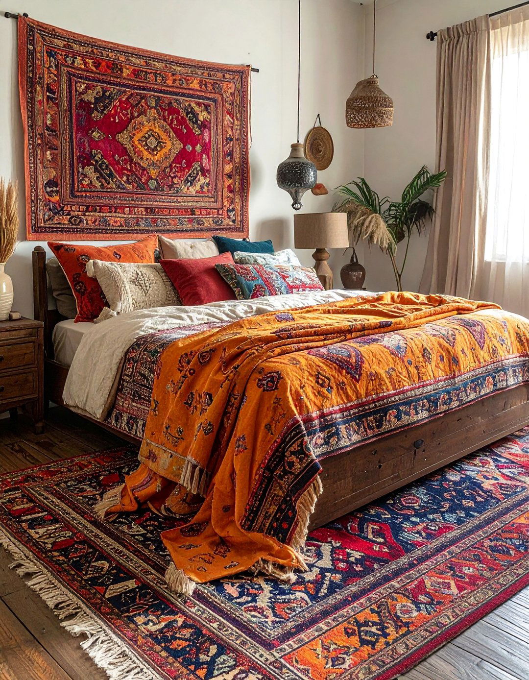 Vintage Textile Throws - 25 Hippie Bedroom Ideas for a Bohemian Retreat