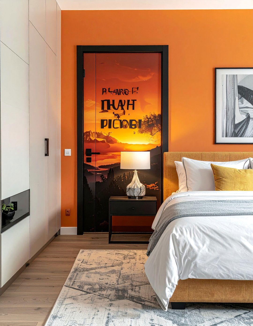 Vinyl Decal Statements - 25 Bedroom Door Decorating Ideas to Add Personality