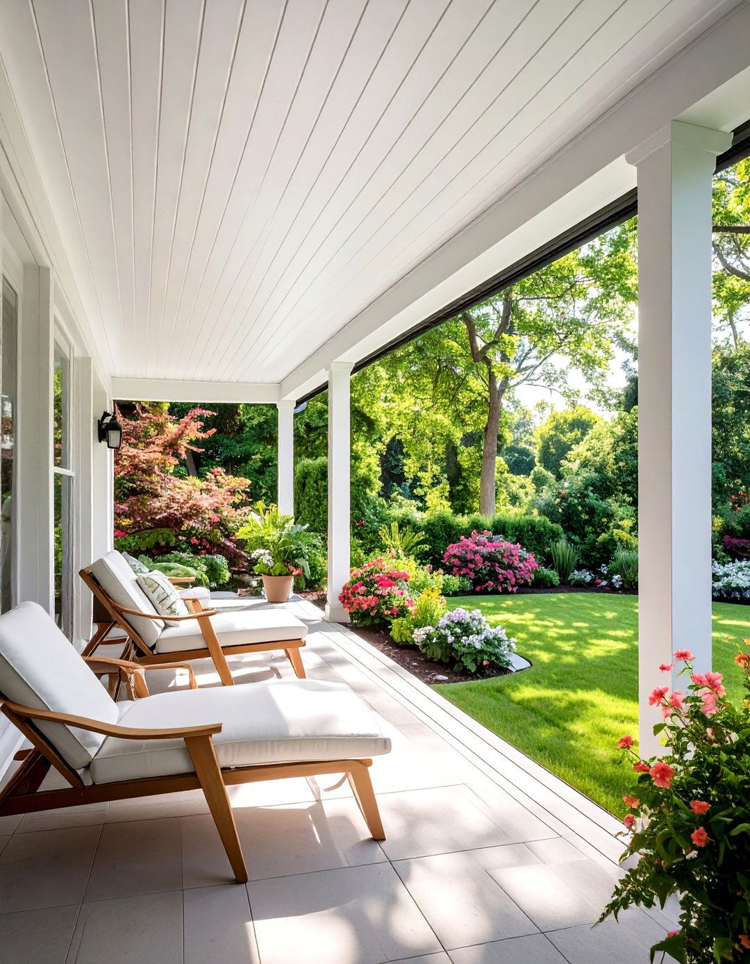 Vinyl Porch Ceiling for a Screened Enclosure - 20 Vinyl Porch Ceiling Ideas to Elevate Your Outdoor Space
