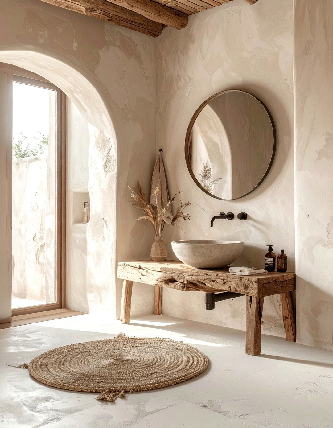 Wabi Sabi Inspired Aesthetic Bathroom - 20 Aesthetic Bathroom Ideas for a Stylish Space