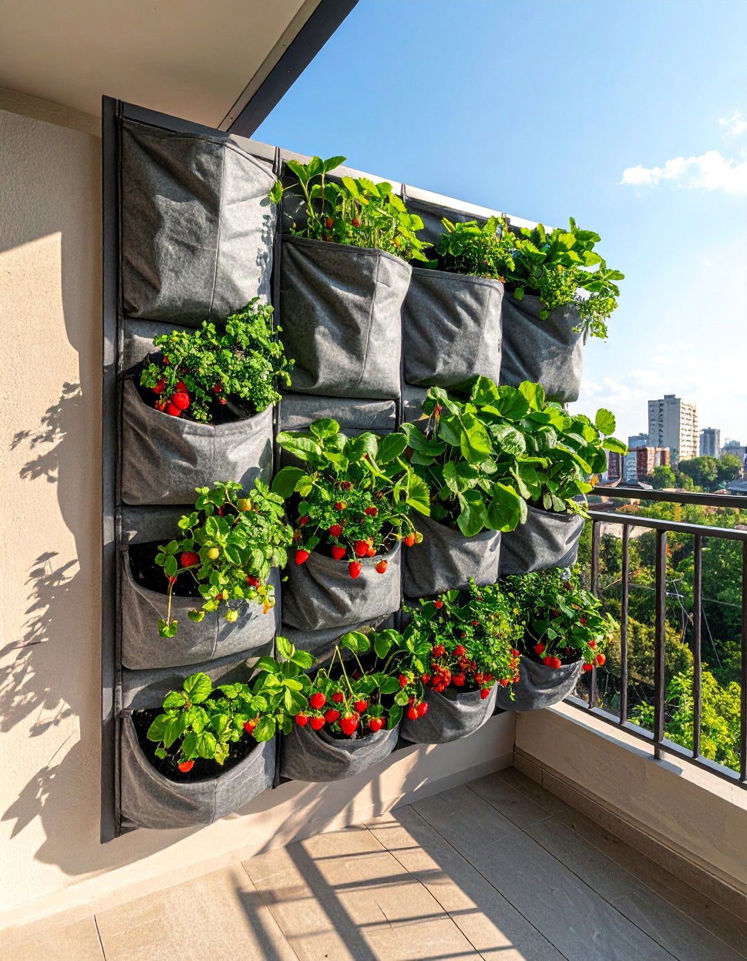 Wall Mounted Pocket Planter Vertical Garden - 40 Vertical Garden Ideas for Small Spaces