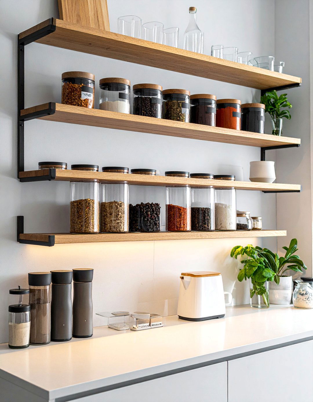 Wall Mounted Spice Racks - 40 Small Kitchen Storage Ideas to Maximize Your Space