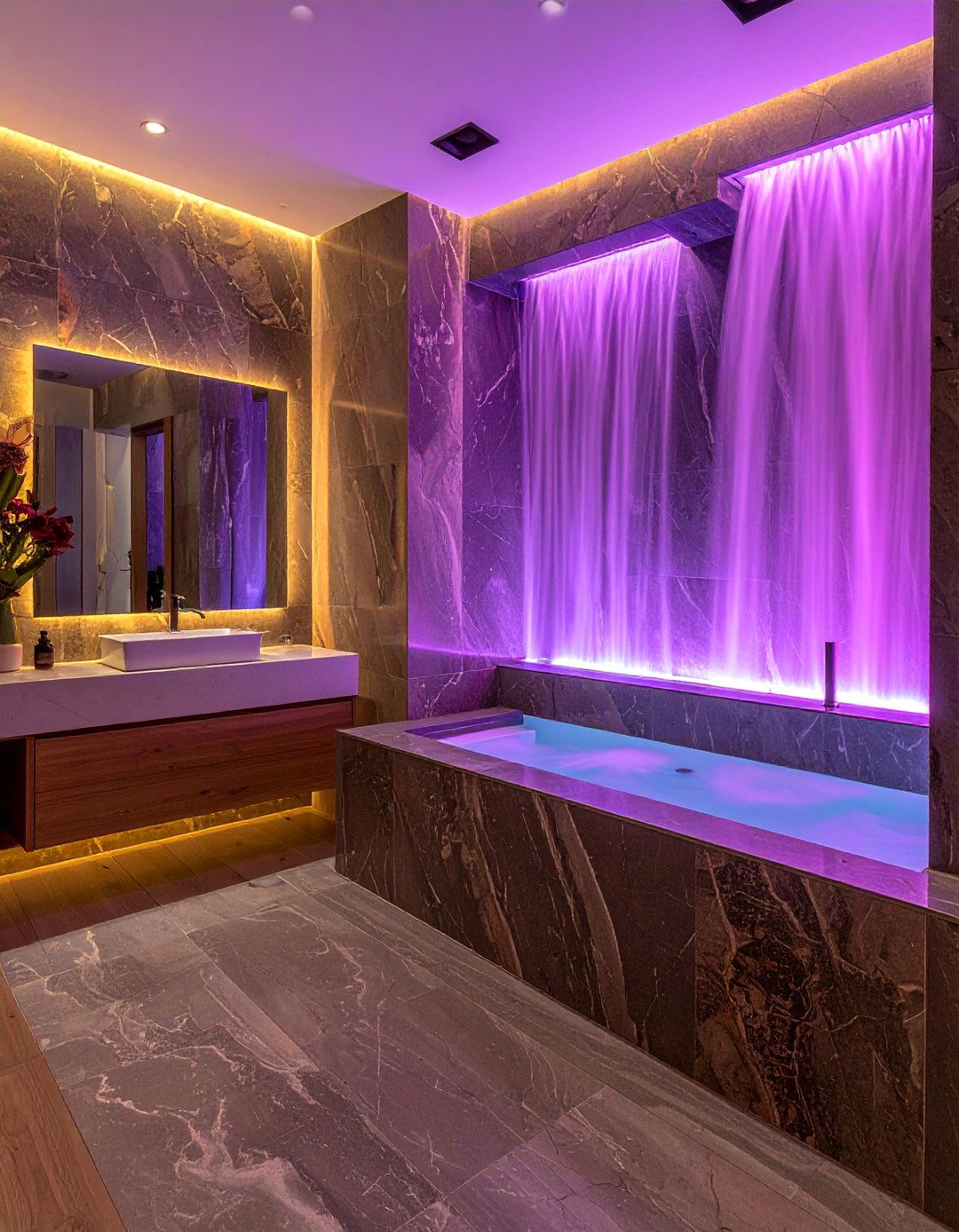 Water Feature Integration - 40 Elegant Primary Bathroom Ideas for a Luxurious Space