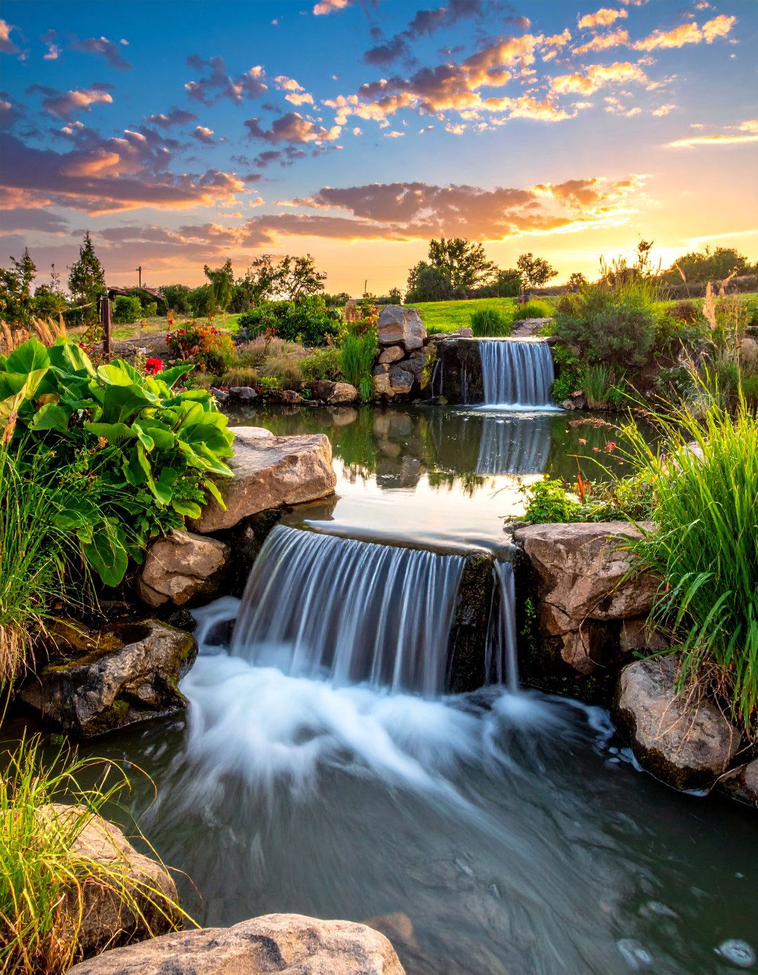 Waterfall and Stream Integration - 15 Farm Pond Ideas to Enhance Your Rural Landscape