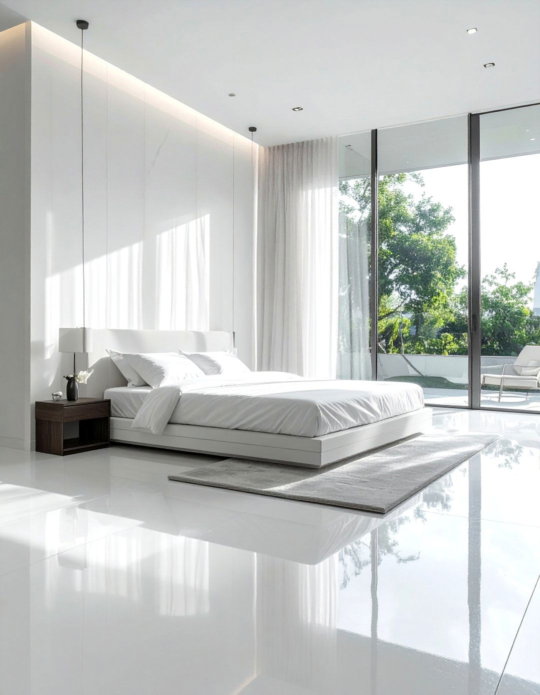 White Concrete Floor Bedroom - 20 Concrete Floor Bedroom Ideas for a Sleek Look