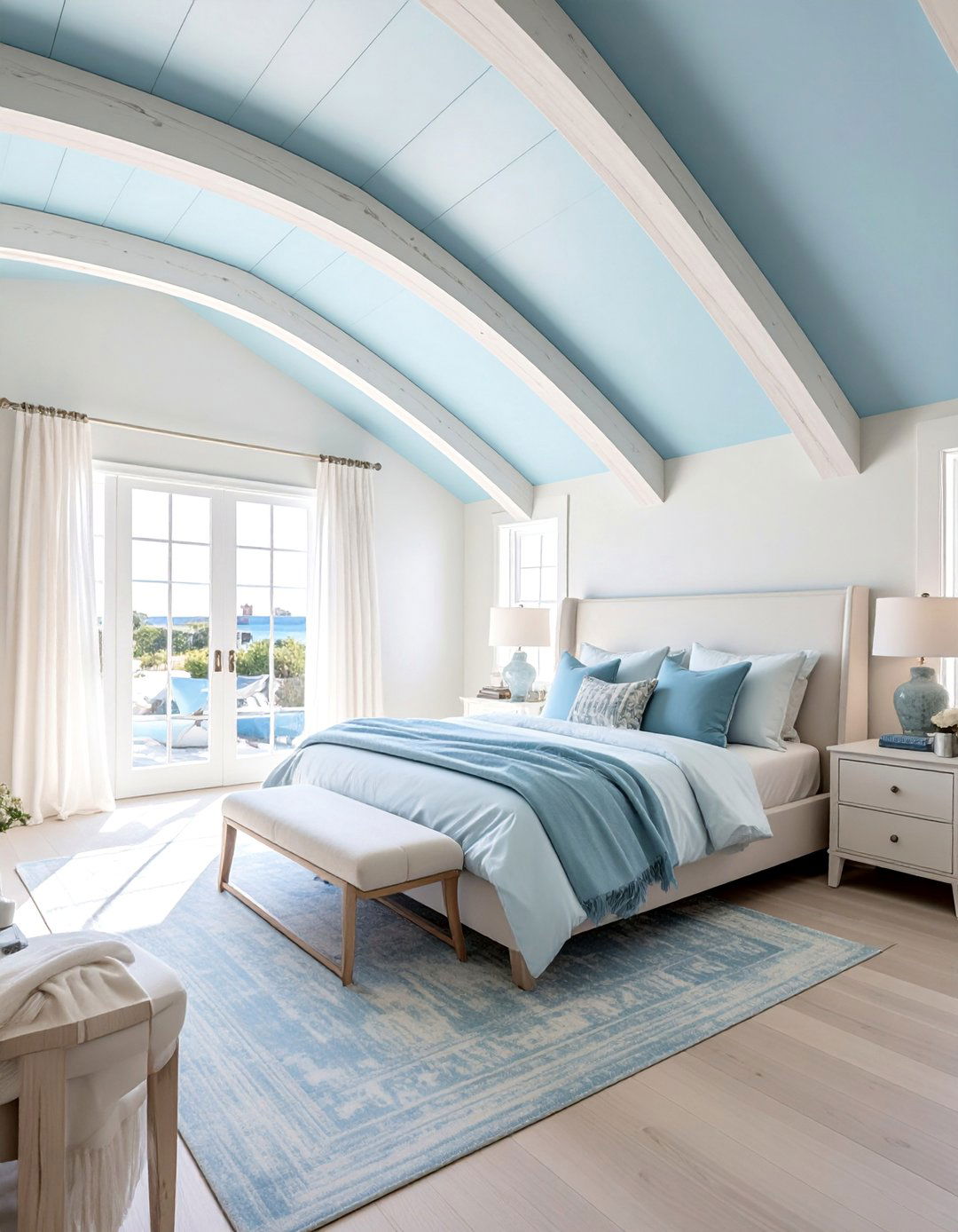 White Washed Wood Vaulted Ceiling Beams - 20 Vaulted Ceiling With Beams Ideas for a Dramatic Look