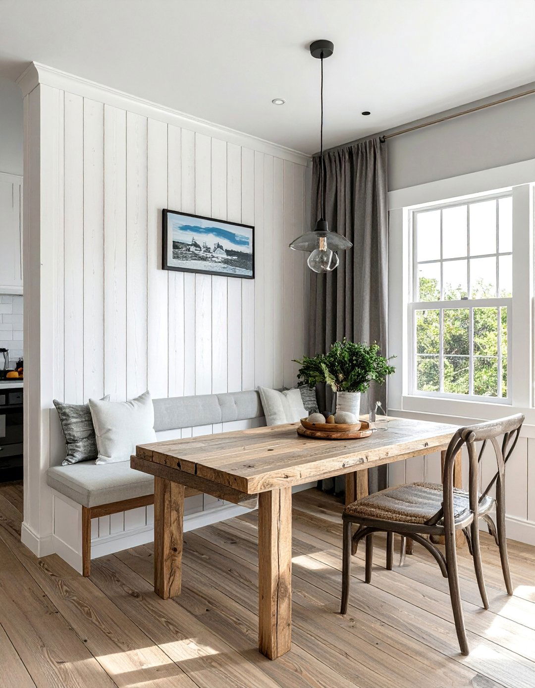 Whitewashed Wood Slat Accent Wall - 40 Wood Slat Accent Wall Ideas for Your Home