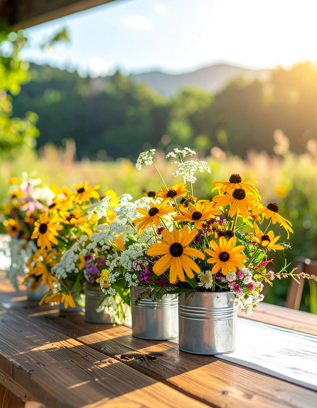 Wildflower Meadow Displays - 30 Rehearsal Dinner Centerpiece Ideas for a Memorable Event