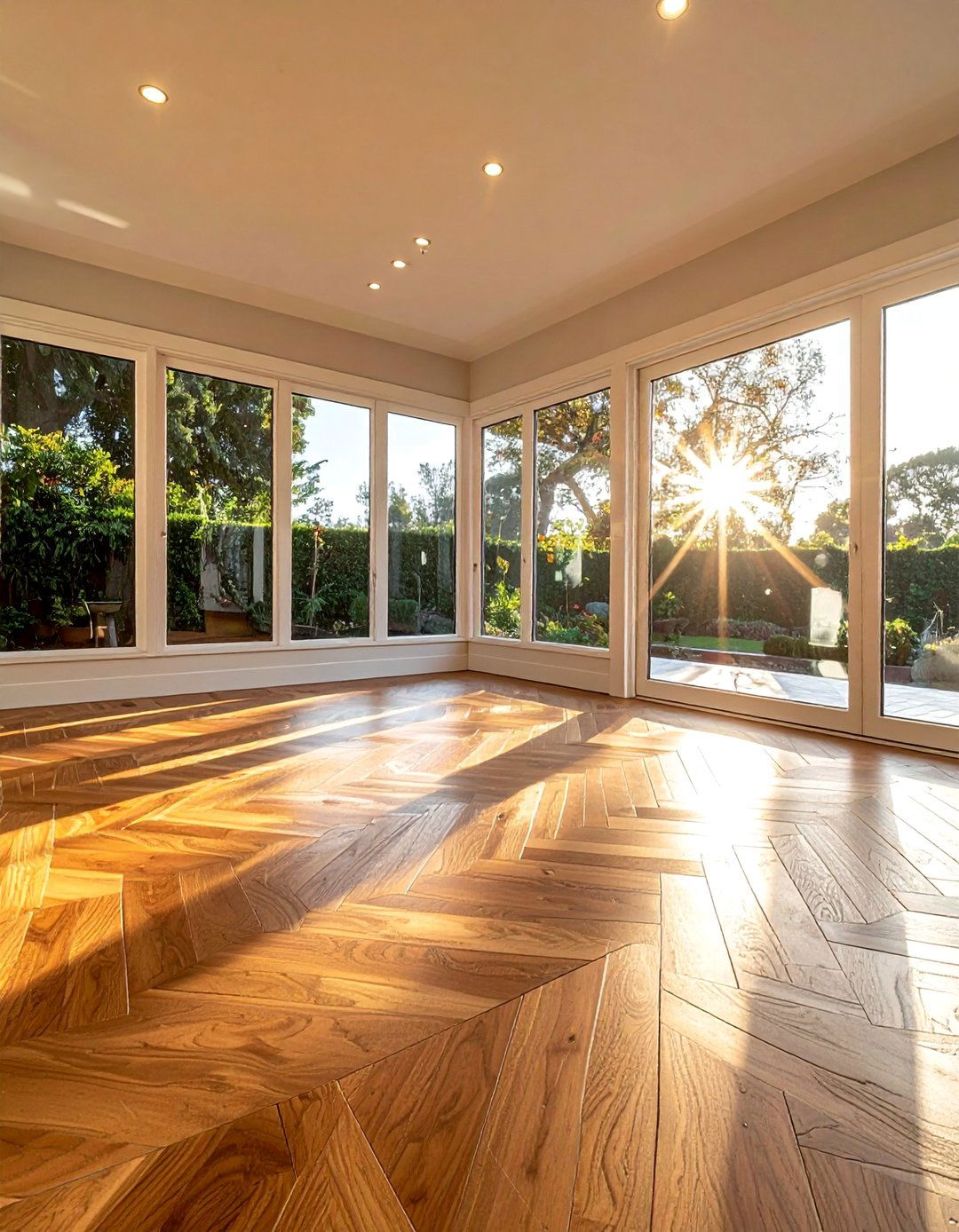 Wood Look Porcelain Planks - 15 Sunroom Tile Floor Ideas for a Bright and Cozy Space