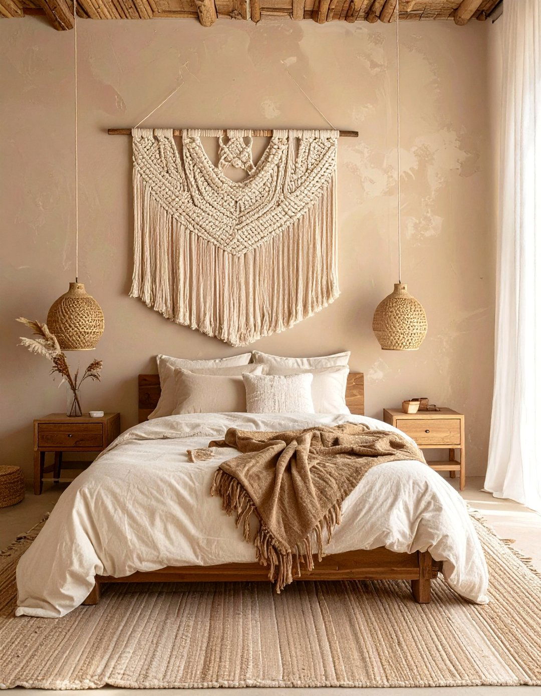 Woven Wall Hangings and Macrame Art - 20 Desert-Themed Room Ideas for a Unique Aesthetic