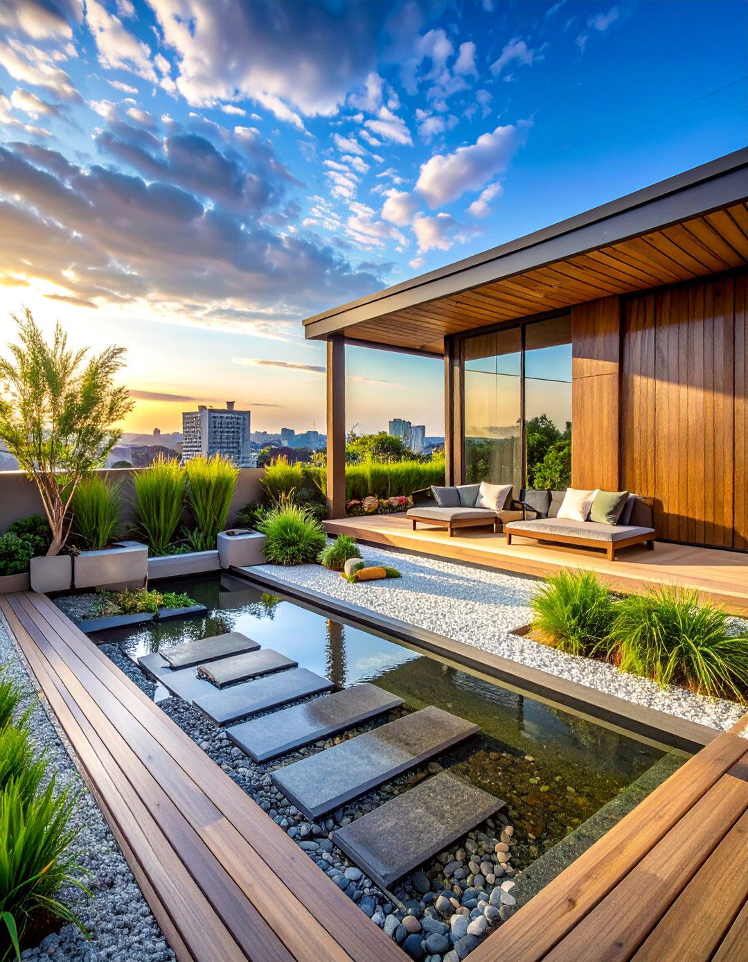 Zen Garden Rooftop Deck Theme - 40 Rooftop Deck Ideas for Stunning Urban Outdoor Spaces