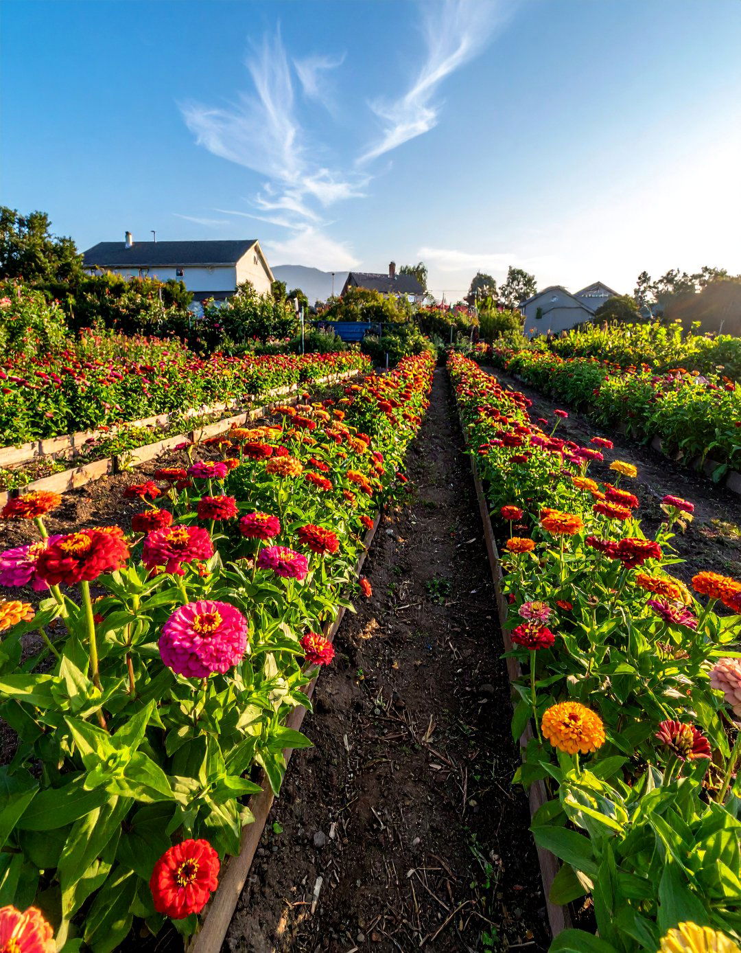 Zinnia Cutting Garden - 25 Zinnia Garden Ideas for a Colorful Outdoor Space