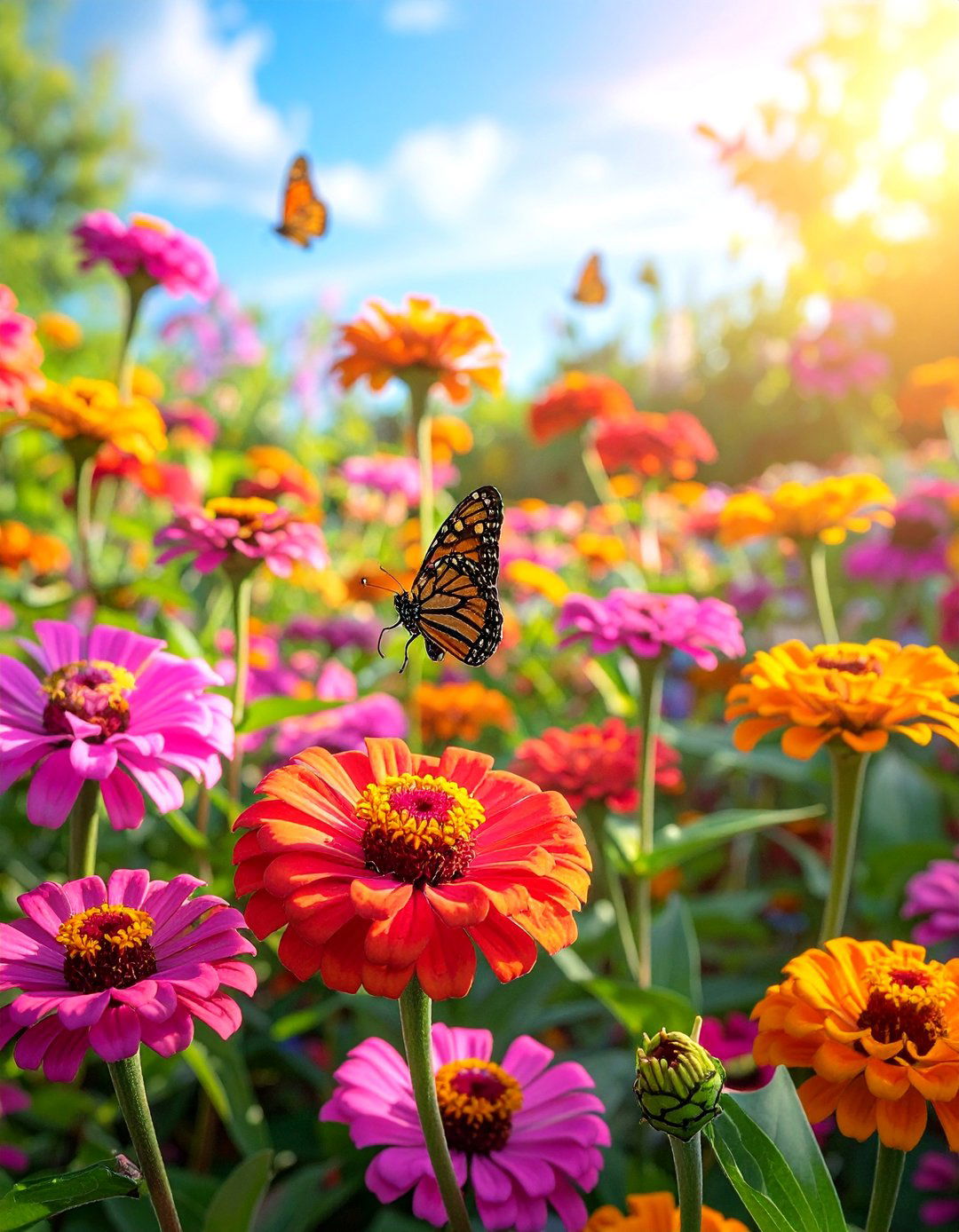 Zinnia Pollinator Garden - 25 Zinnia Garden Ideas for a Colorful Outdoor Space