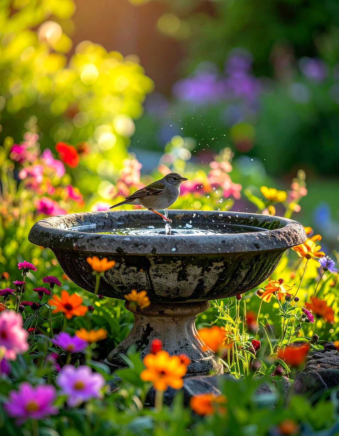 Adding a Birdhouse or Bird Bath Feature - 20 Farmhouse Garden Ideas for a Charming Outdoor Space